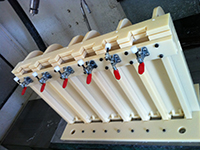 Additional work jig for molded products